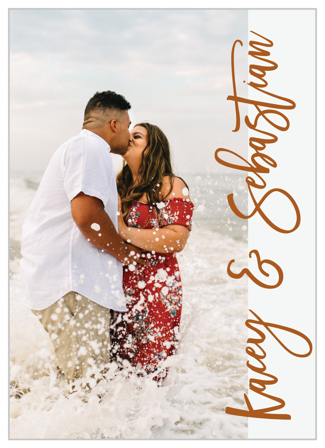 Tea Photo Collage Wedding Invitations