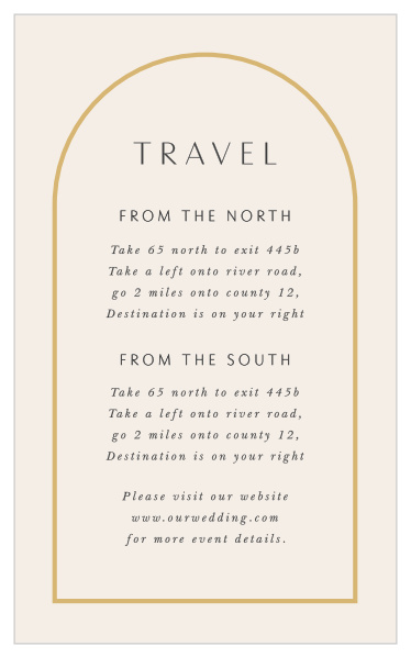 Modern Arch Direction Cards