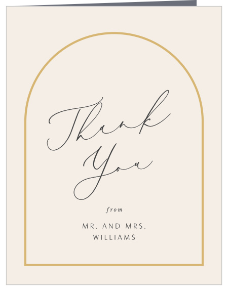 Modern Arch Wedding Thank You Cards