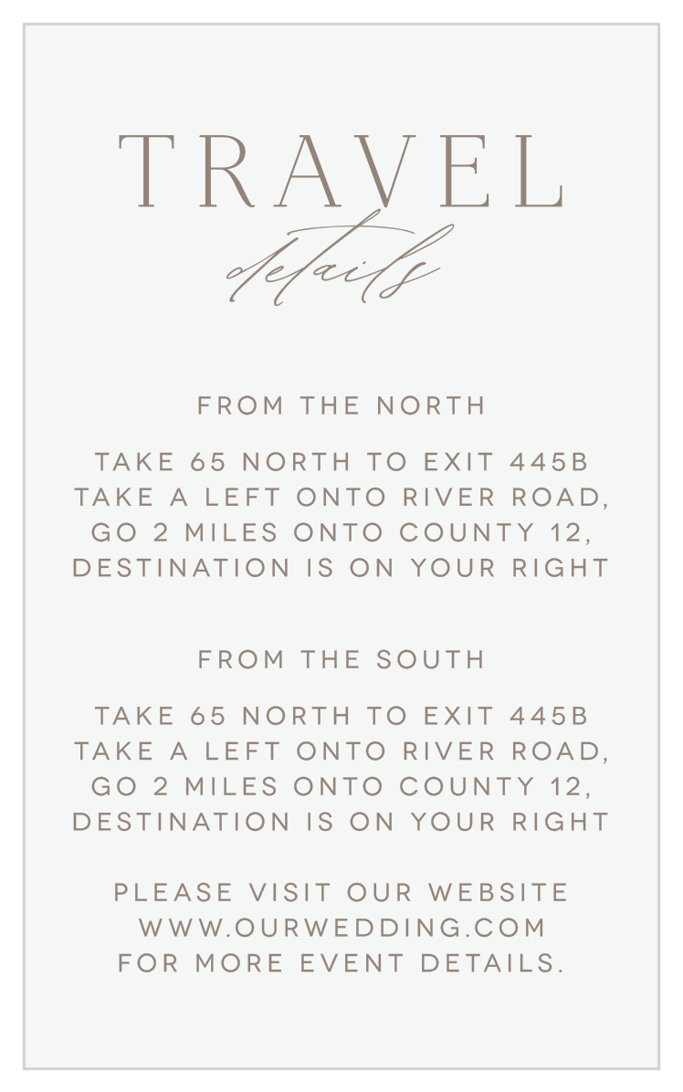 Romantic Type Direction Cards