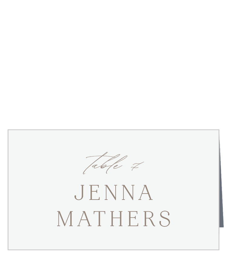 Romantic Type Place Cards