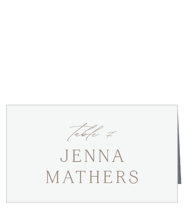 Romantic Type Place Cards