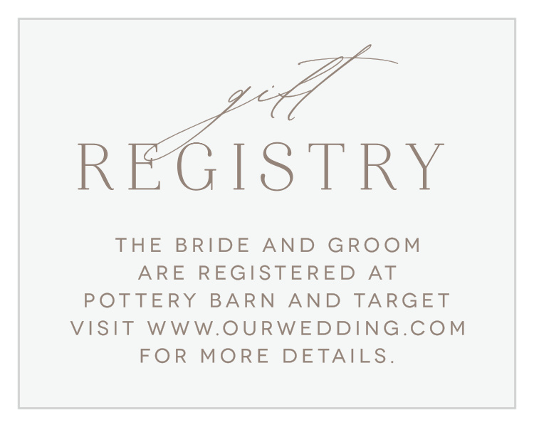 Romantic Type Registry Cards