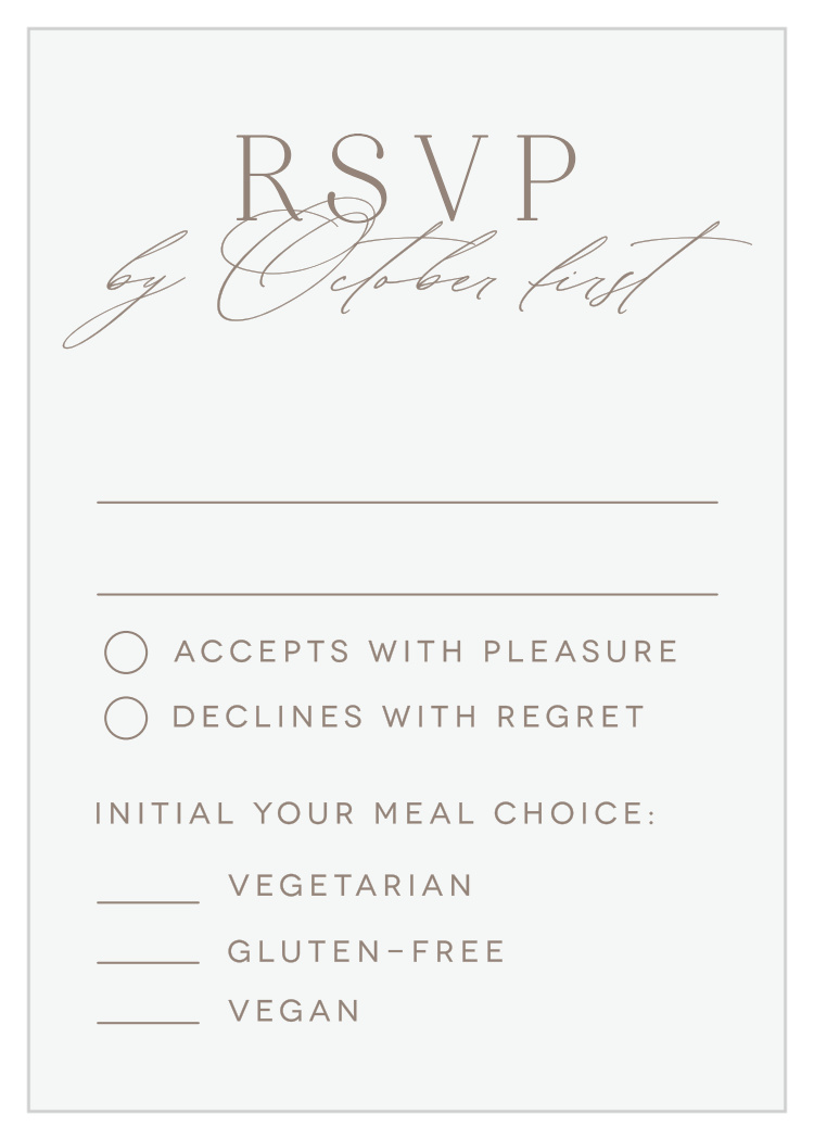 Romantic Type Response Cards
