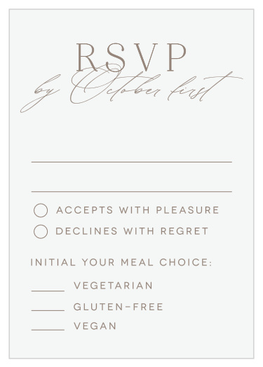 Romantic Type Response Cards