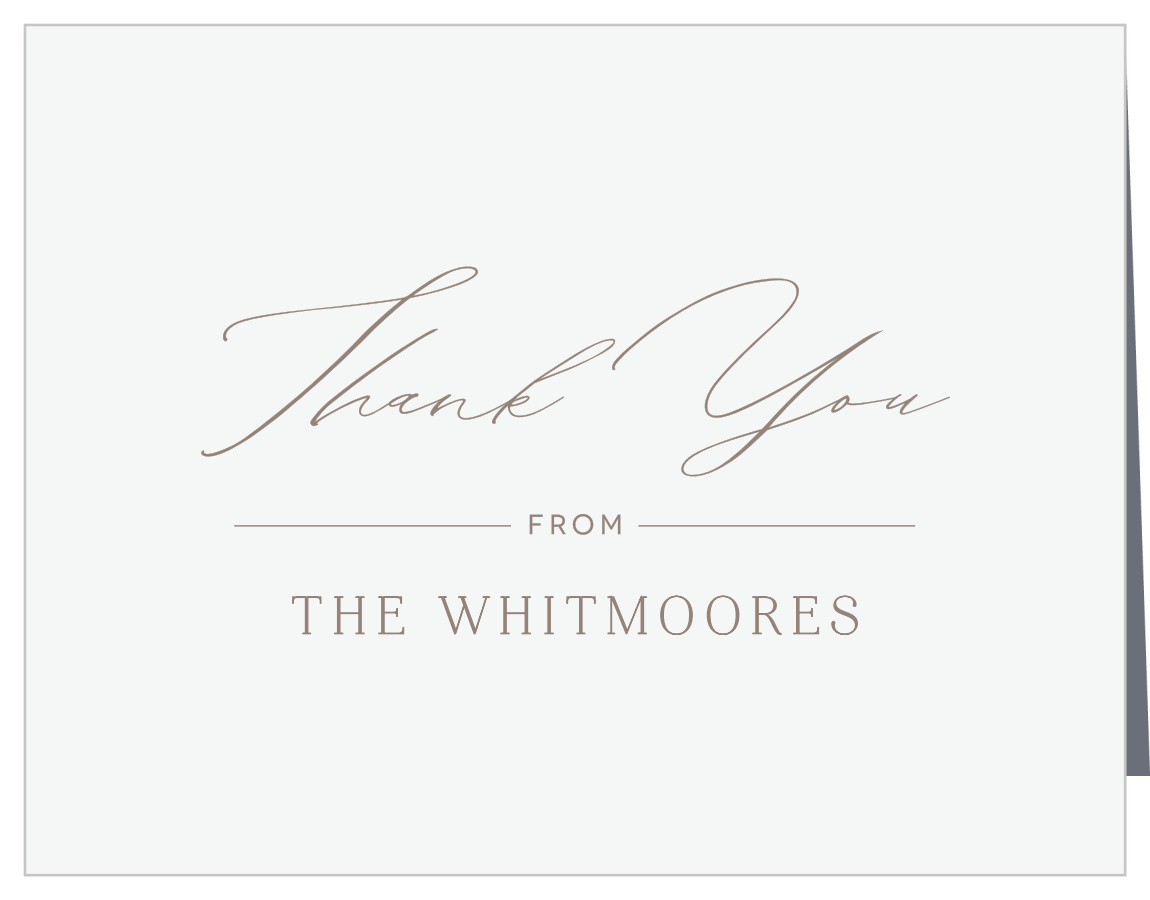 Romantic Type Wedding Thank You Cards