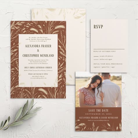 Prairie Meadow Wedding Invitations