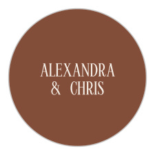Seal envelopes or gift family and friends with a memento of your special day with our Prairie Meadow Wedding Stickers.