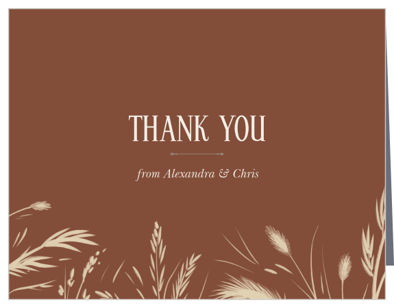 Prairie Meadow Wedding Thank You Cards