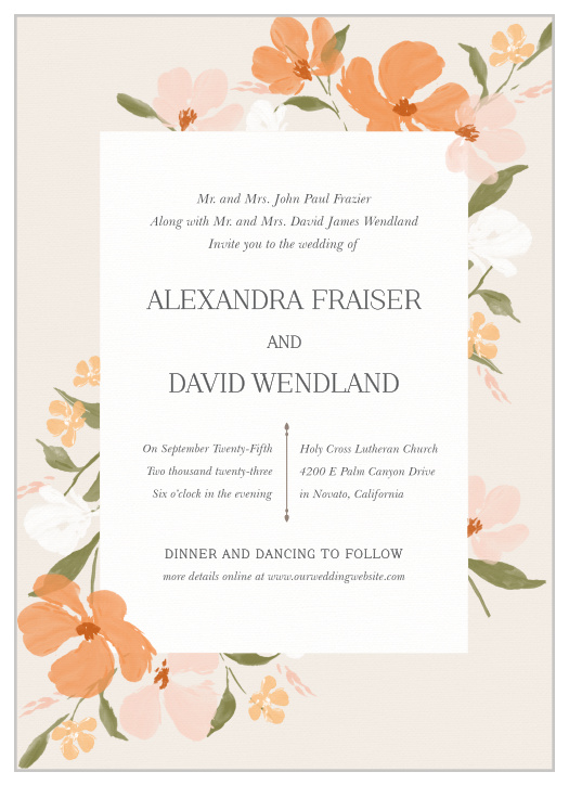 Share your good news in chic style with our Colorful Wedding Invitations.