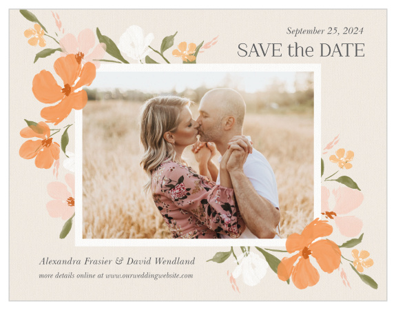 Share your information in chic style with our Colorful Cosmos Save the Date Magnets.