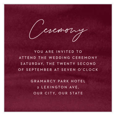 Watercolor Mood Ceremony Cards