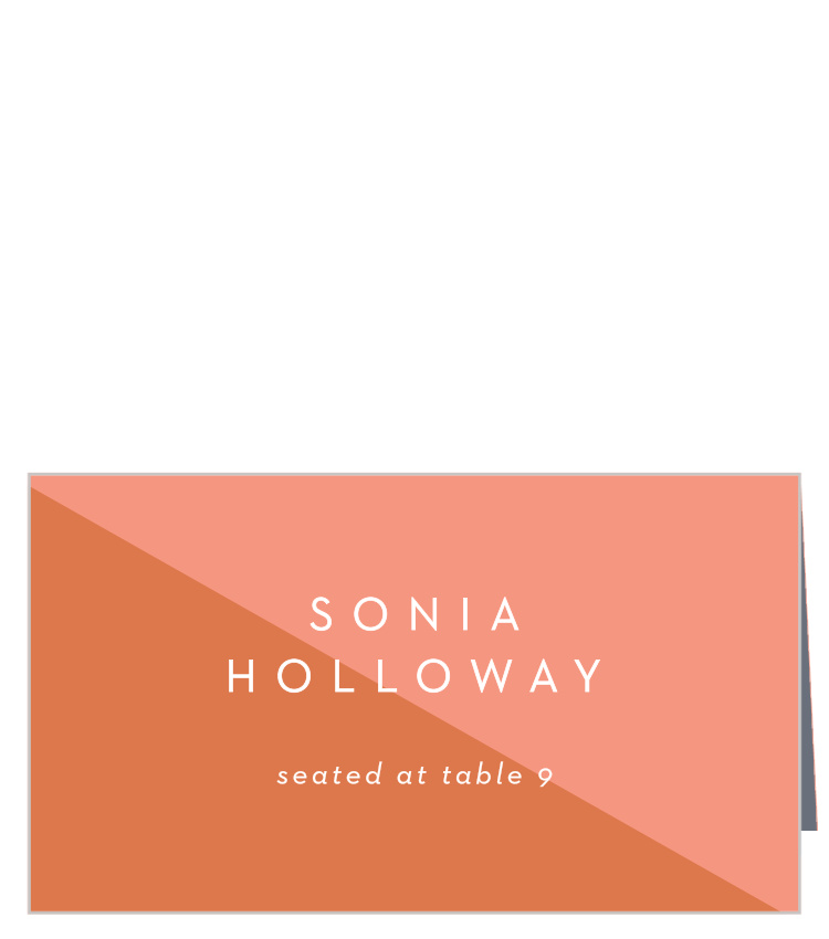 Color Split Place Cards