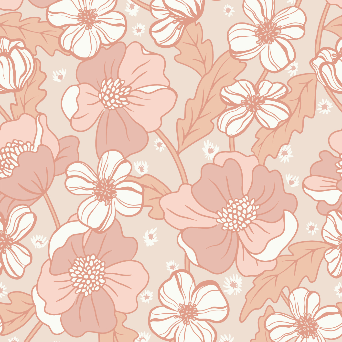 Retro Trellis Wallpaper