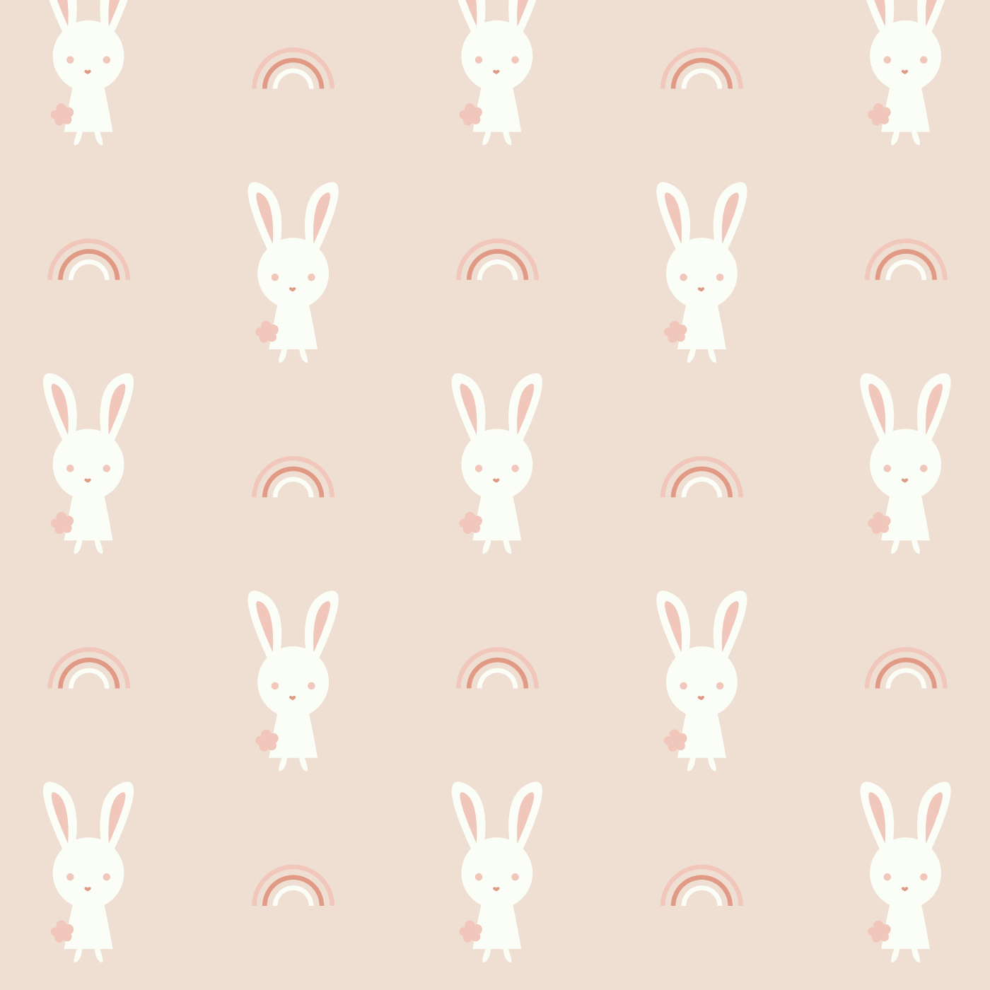 Bunny Bows Wallpaper