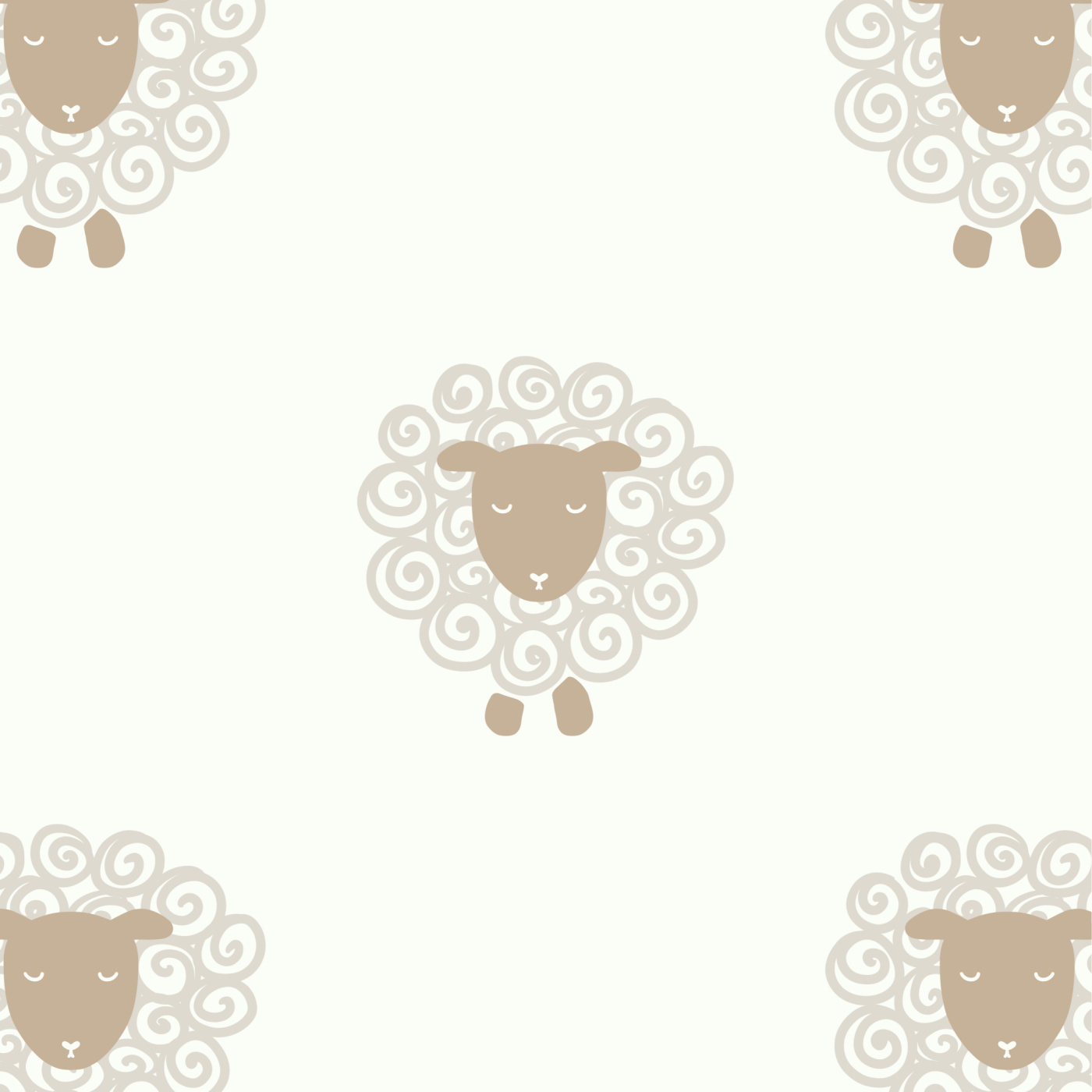 Fluffy Sheep Wallpaper