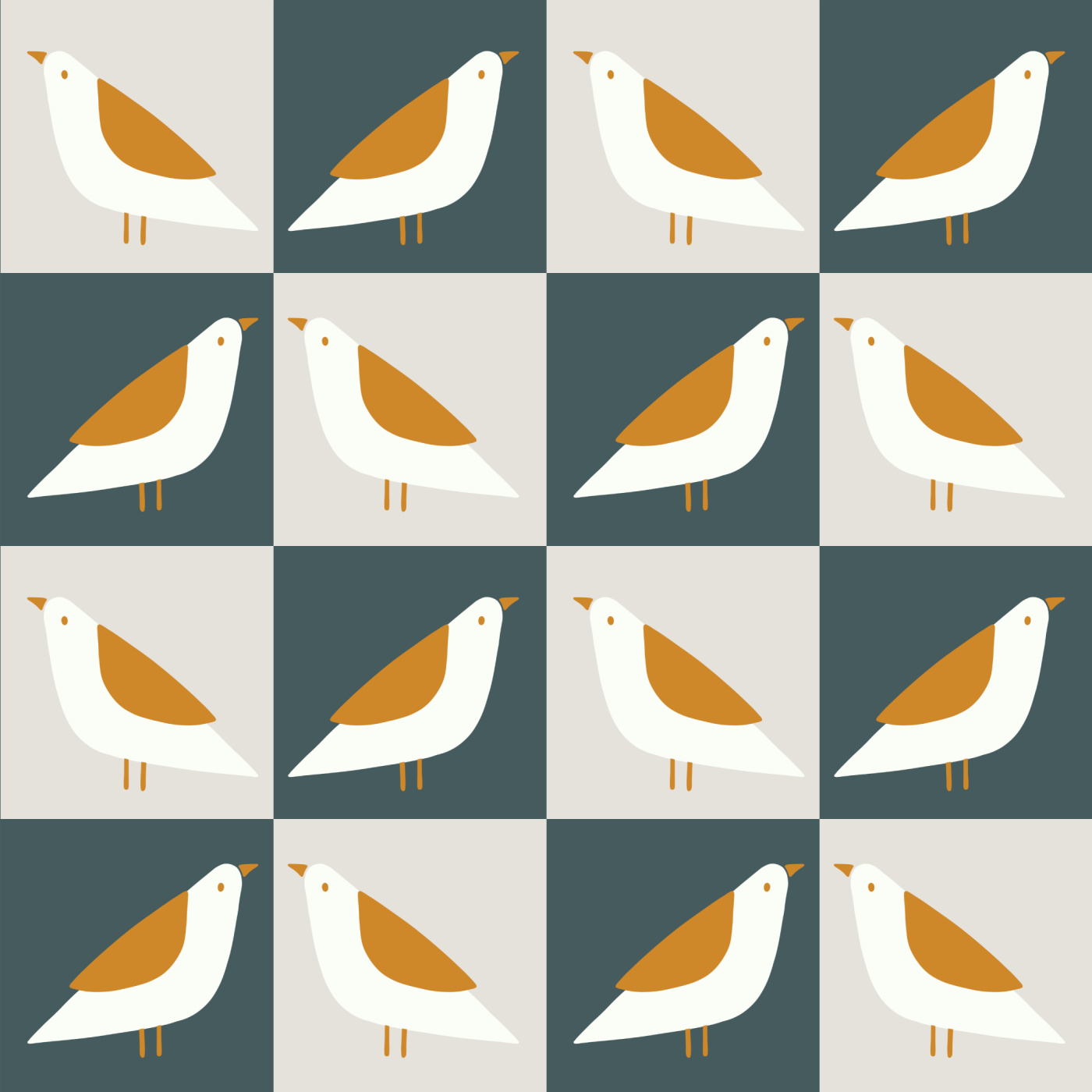 Geometric Bird Wallpaper