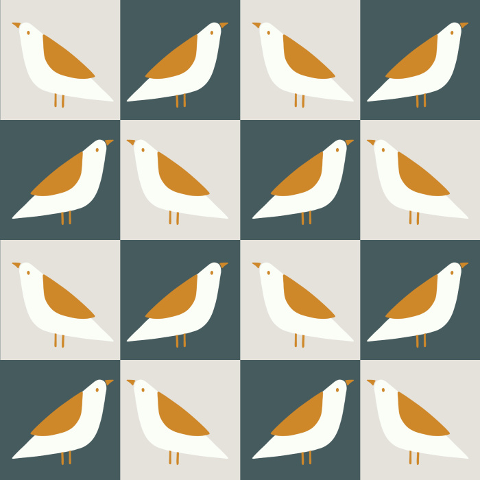 Create the uniquely homey space you've always wanted with our Geometric Bird Peel and Stick Wallpaper.