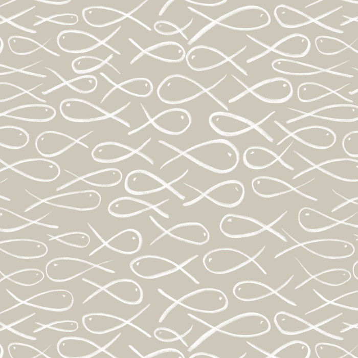 Bring a classic nautical look to any room in your home with our Fish Ray Peel and Stick Wallpaper.