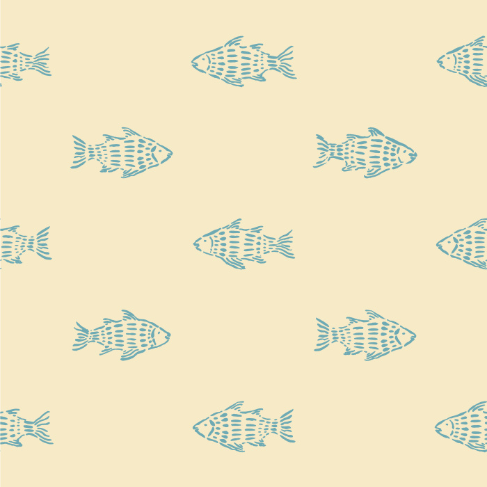 Create a playful accent in any space with our Tropical Fish Peel and Stick Wallpaper.