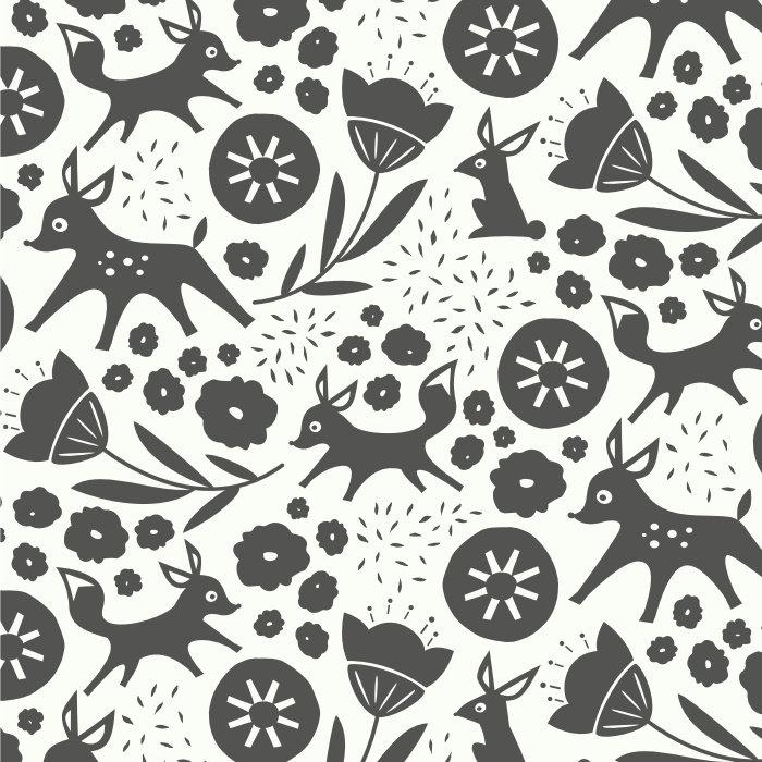 Create a whimsically playful space with our Woodland Romp Peel and Stick Wallpaper.