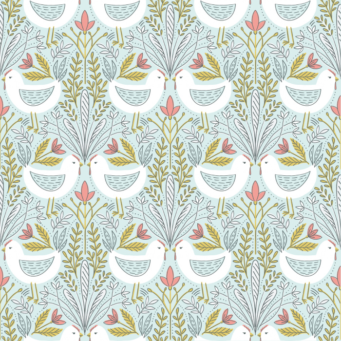 Bring a rustic, farm feel to any room in your home with our Great Eggspectations Peel and Stick Wallpaper.
