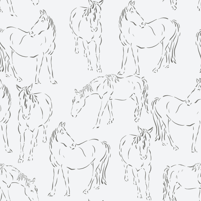 Create a countryside feeling on any wall in your home with our Free Horses Peel and Stick Wallpaper.