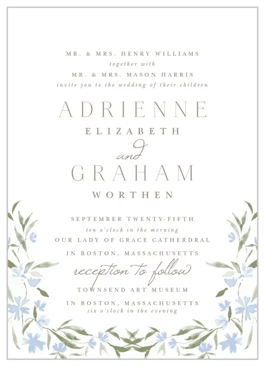 Bring family and friends together for your big day with our Lasting Tradition Wedding Invitations.