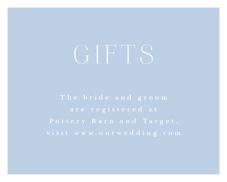 Lasting Tradition Registry Cards