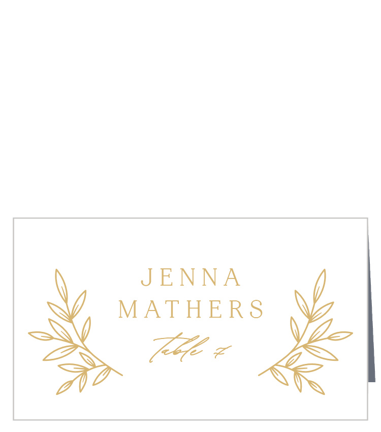 Botanical Crest Place Cards