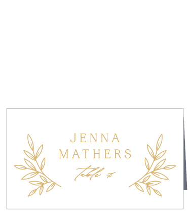 Botanical Crest Place Cards