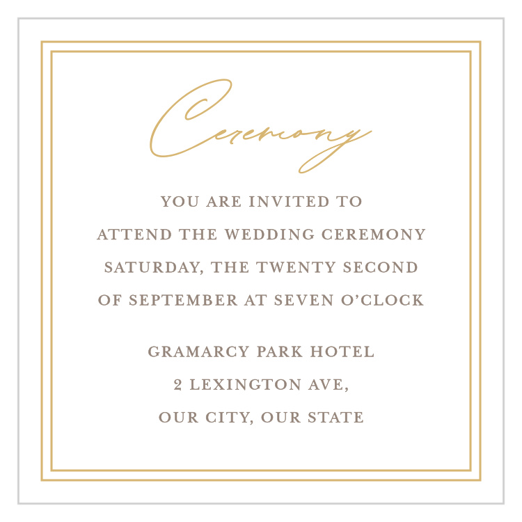 Botanical Crest Ceremony Cards