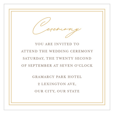Botanical Crest Ceremony Cards