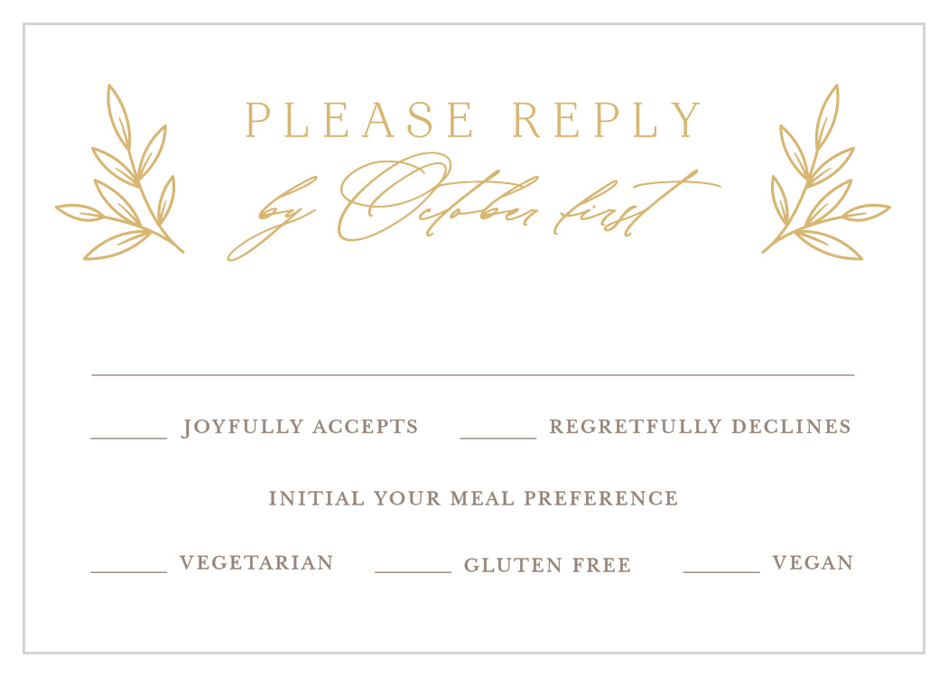 Botanical Crest Response Cards