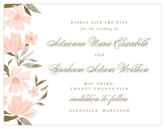 Our Sprint Bounty Save the Date Magnets announce the big news of your upcoming wedding to family and friends.