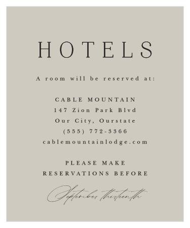 Still Waters Accommodation Cards