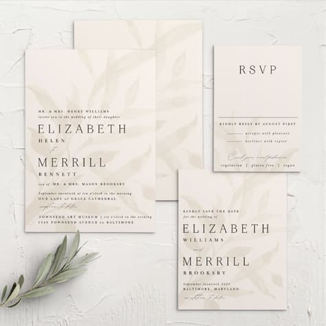 Still Waters Wedding Invitations