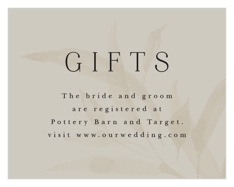 Still Waters Registry Cards