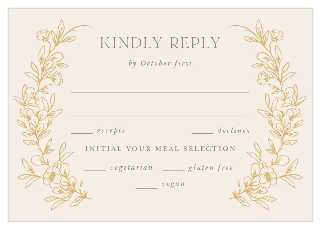 Romantic Garden Response Cards
