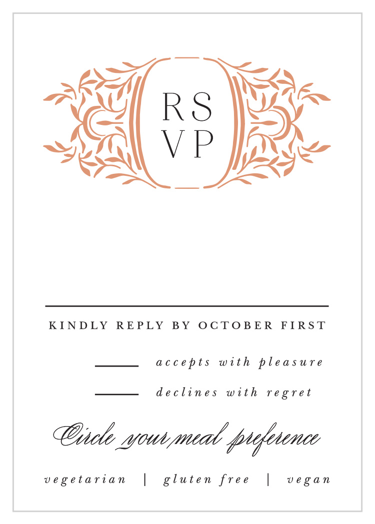 Fancy Filigree Response Cards