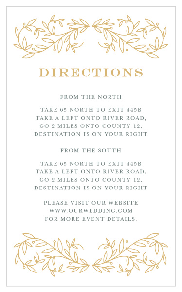 Swirling Vines Direction Cards