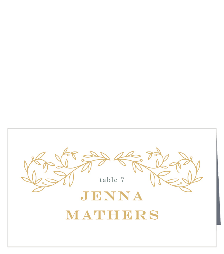 Swirling Vines Place Cards