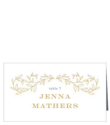 Swirling Vines Place Cards