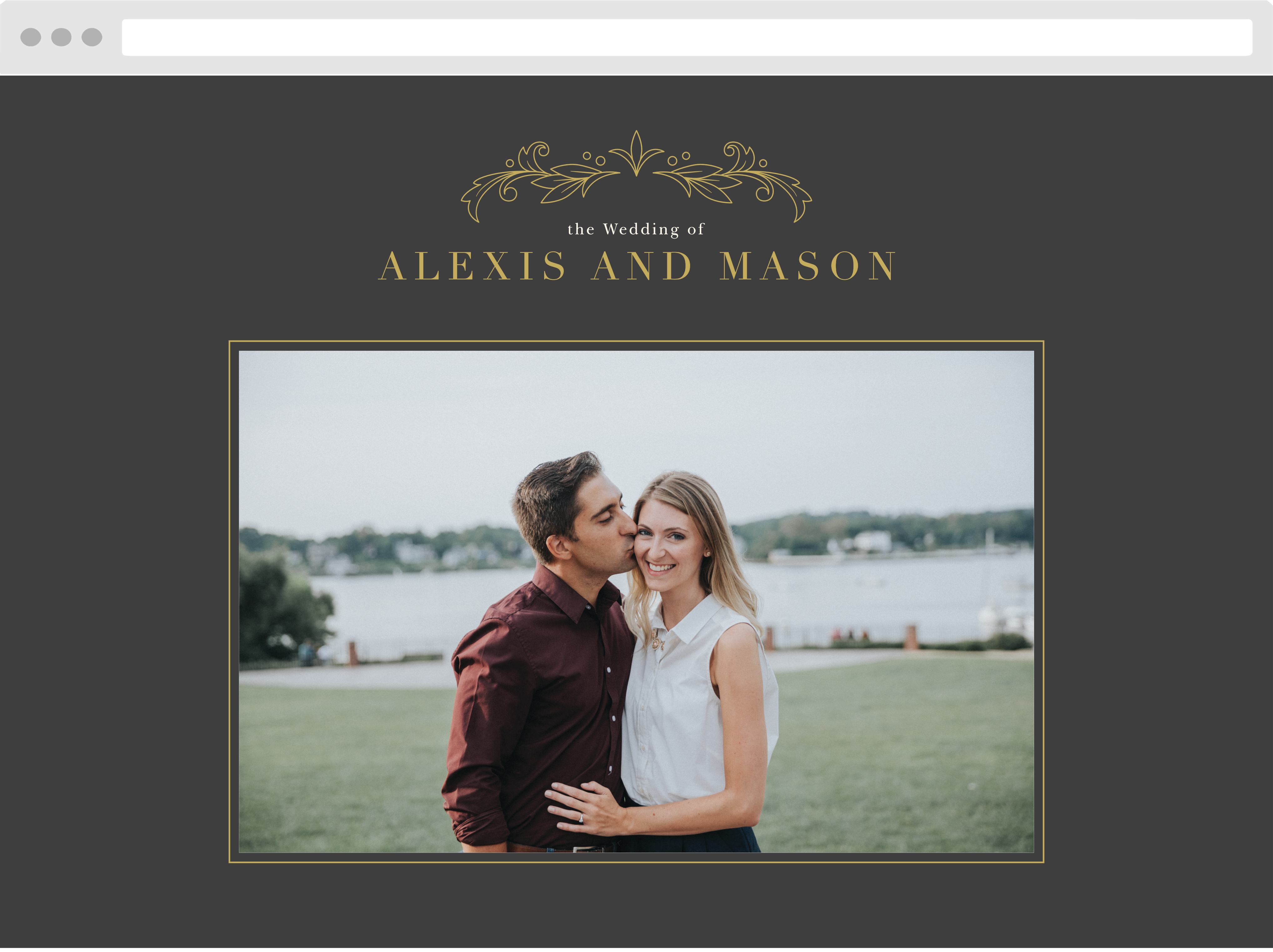 Ornate Baroque Wedding Website