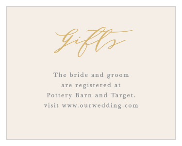 Pure Simple Lines Registry Cards
