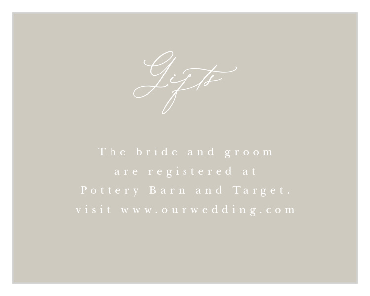 Golden Crest Registry Cards