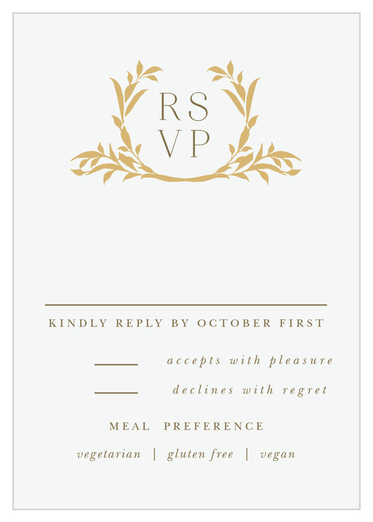 Golden Crest Response Cards