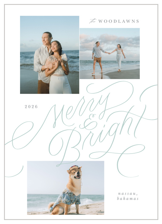 Share your most exciting memories this season with our Sea Breeze Holiday Cards.