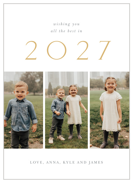 Our New Year Wishes New Year Cards share your seasonal greeting with close friends and family.