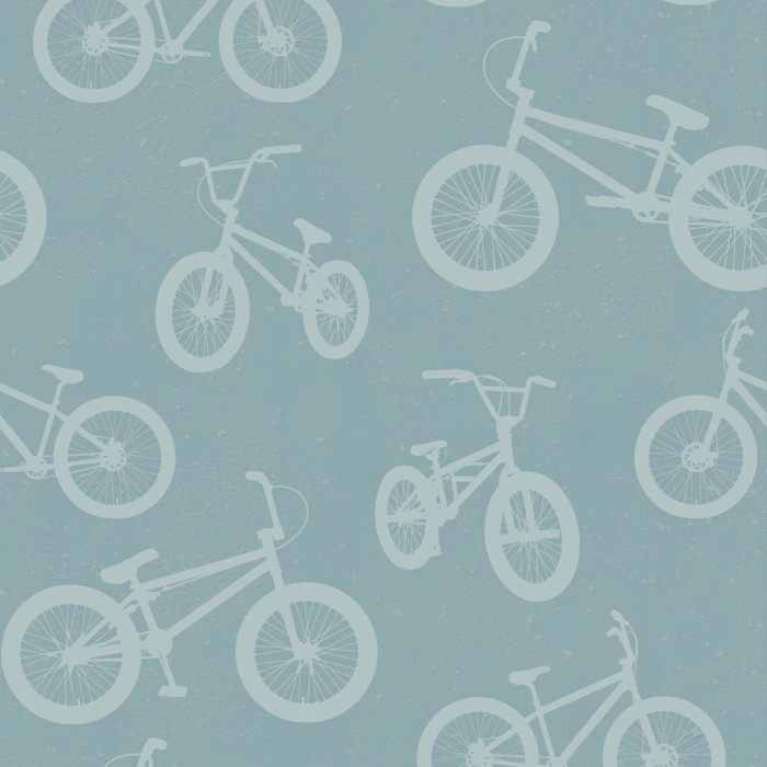 Our BMX Rides Peel and Stick Wallpaper are the perfect finishing touch to your cycler's room!